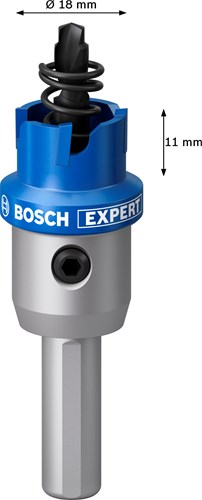 Bosch Accessoires EXPERT Sheet Metal Gatzaag met adapter | 18 x 5 mm - 2608901974-2