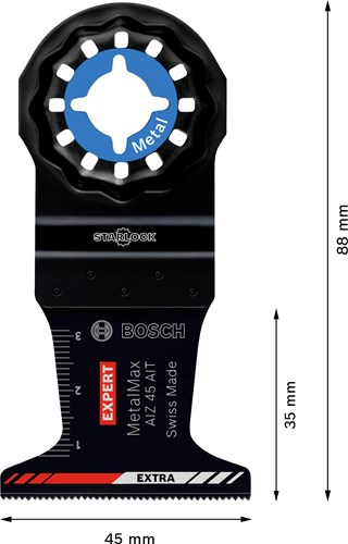 Bosch Accessoires EXPERT AIZ 45 AIT MetalMax Invalzaagblad | 45 x 35 mm - 2608902054-2