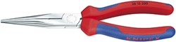 Knipex Platspitse tang met zijsnijder verchroomd 200 mm - 2615200