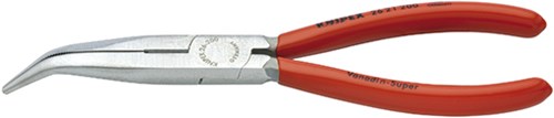 Knipex Platspitse tang met zijsnijder zwart geatramenteerd 200 mm - 2621200