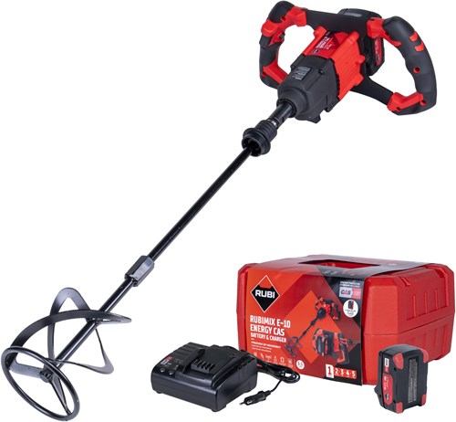 Rubi RUBIMIX E-10 Energy CAS | 18 V | Incl. 1x 5.2Ah accu + lader | In koffer - 26570
