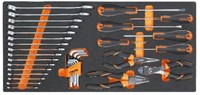 Beta MC10 Zachte foam inlegbak met steekringsleutels | Beta Easy schroevendraaiers | tangen en zeskant stiftsleutels - 027500011 027500011