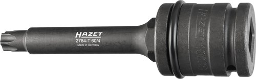 HAZET Remschijven dopsleutelbitset 2784-T60/4 · 3/4 inch (20 mm) vierkant hol · Binnen-TORX®-profiel · 4-delig · SW T60