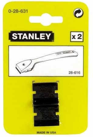 Stanley handgereedschap Reserve Mesje 64mm voor 2-28-619 - 1 stuk/kaart - 0-28-292