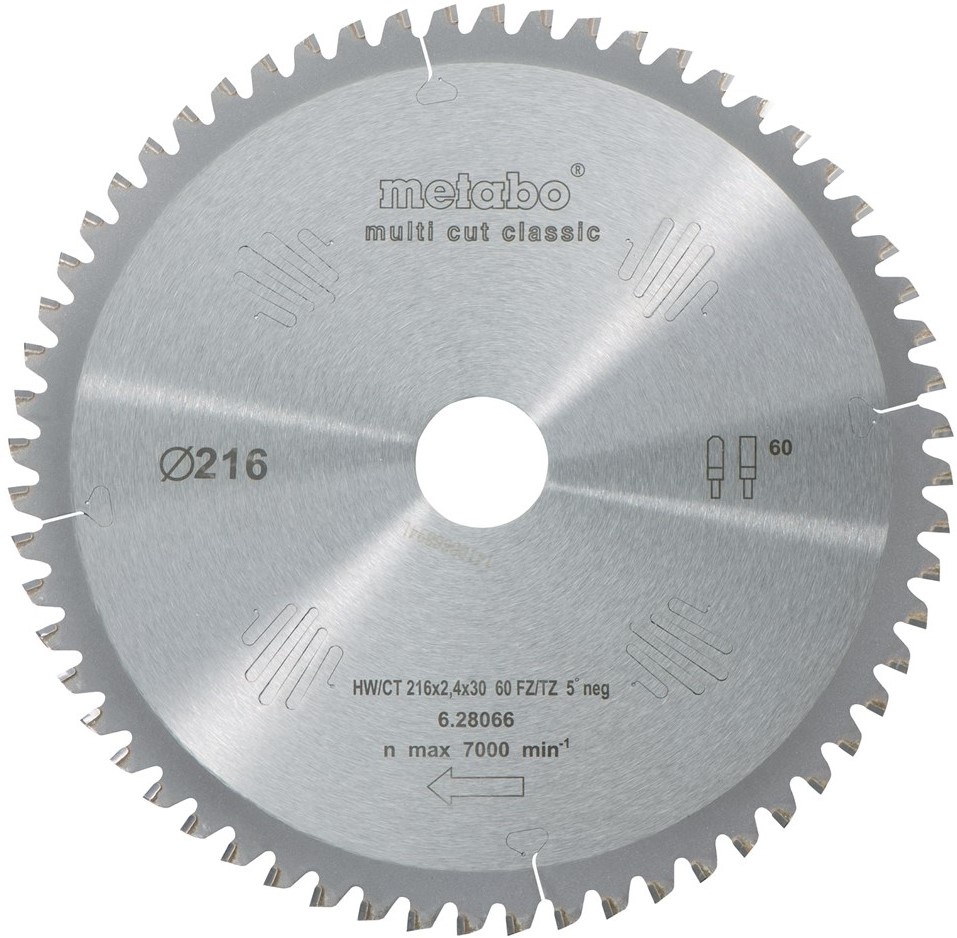 Metabo Lame De Scie Multi Cut - Classic, 165x2,2/1,4x20 Z42 FZ/TZ