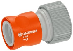 Gardena Prof-System overgangsstuk met waterstop | 19 mm (3/4") - 2814-20 - 2814-20