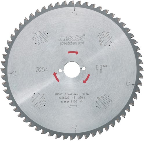 Metabo Accessoires Cirkelzaagblad HW/CT Ø 300x30, 48 WZ - 628051000