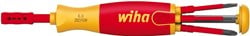 Wiha 38612 | Schroevendraaier met bitmagazijn | LiftUp electric | Sleufkop, Phillips met 6 slimBits in blister - 38612