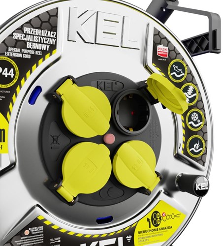 Kel Kabelhaspel prof H07BQ-F 3x2,5qmm 40m blauw - 1167340-3