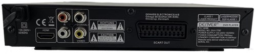 Denver DVD Speler met HDMI, SCART en USB poort - 9910020-3