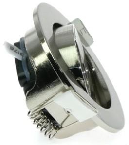 EcoDim LED inbouwspot 5W 2700K 62mm 60gr rond verstelbaar geschuurd staal - LED4840-3