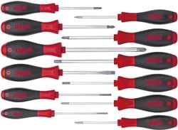 Wiha Schroevendraaierset 302HK12 | 12-delig sleuf / PH / PZD / TX | meercomponentengrepen | ronde kling | 1 stuk - 41002