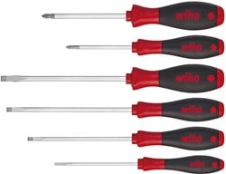 Wiha Schroevendraaierset 302HK6SO | 6-delig sleuf / PH | meercomponentengrepen | ronde kling | 1 stuk - 07152 - 07152