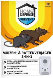 Home Defense® Muizenverjager en Rattenverjager 3-in-1 220m² - HDULT220