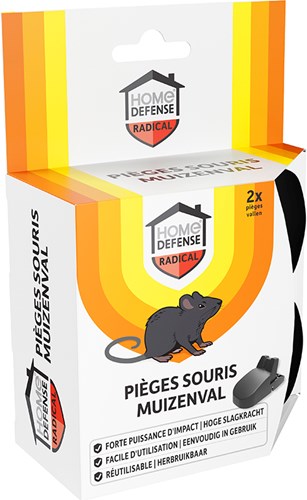 Home Defense® Muizenval Kunststof 2 stuks - HDCROC-2