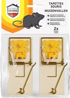 Home Defense® Muizenvallen Hout 2 stuks - HDSOU
