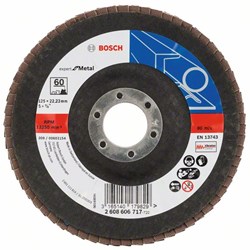 Bosch Accessoires 1 Lamellenschijf 125 X551, Expert for Metal haaks, K60 - 2608606717