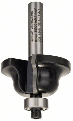 Bosch Accessoires Paneelfrees B 8 mm, R1 6,3 mm, B 12,7 mm, L 17,4 mm, G 61 mm 1st - 2608628395