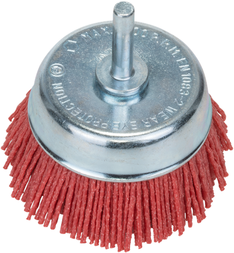 Bosch Accessoires Komstaalborstels voor boormachines - nylondraad met korund schuurmiddel K80, 75 mm - 2609256525