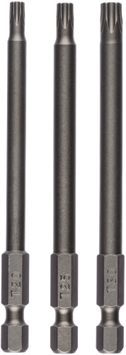 Bosch Accessoires Tweezijdige schroefbitset | T20, T25 en T30 | 89 mm | 3-delig - 2609255972