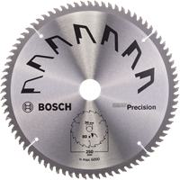 Bosch Accessoires Cirkelzaagblad Precision 250X2X30/-,T80 - 2609256882