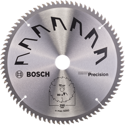 Bosch Accessoires Cirkelzaagblad Precision 250X2X30/-,T80 - 2609256882