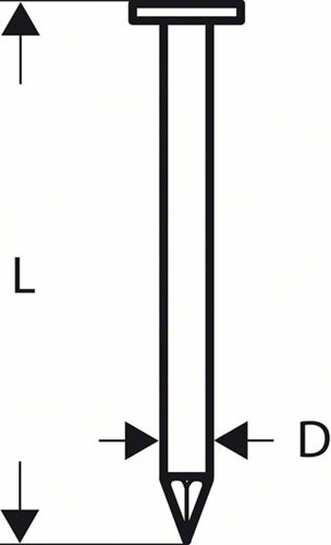 Bosch Accessoires Rondkopstripspijker SN21RK 90 3,1 mm, 90 mm, blank, glad 2500st - 2608200031