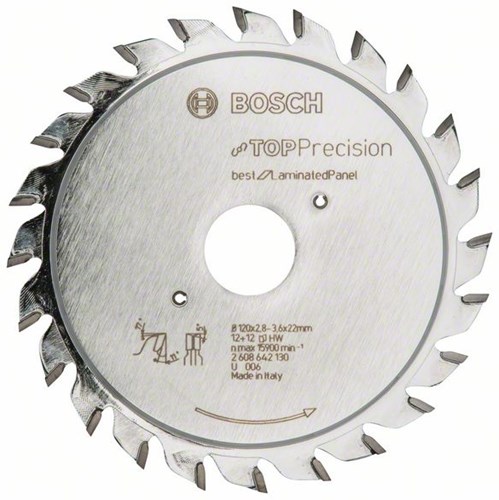 Bosch Accessoires Voorritsblad Top Precision Laminated Panel 120 x 22 x 2,83,6 mm, 12+12 1st - 2608642130