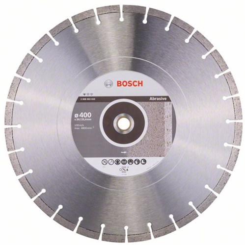 Bosch Accessoires Diamantdoorslijpschijf Standard for Abrasive 400 x 20,00+25,40 x 3,2 x 10 mm 1st - 2608602622