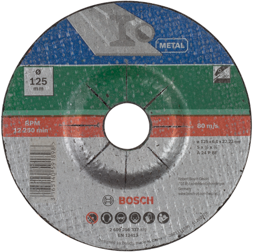 Bosch Accessoires Afbraamschijf gebogen, metaal | 125 X6 Gebogen - 2609256337