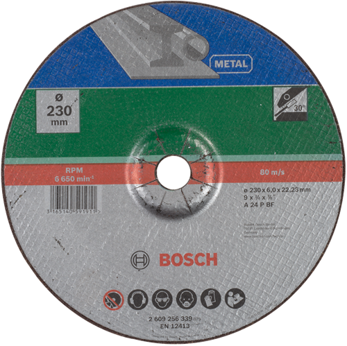 Bosch Accessoires Afbraamschijf gebogen, metaal | 230 X6 Gebogen - 2609256339