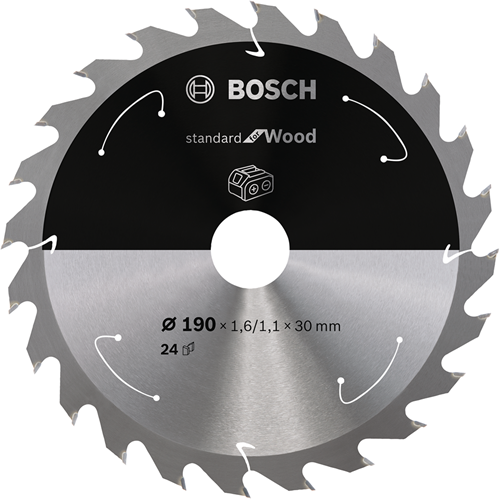 Bosch Accessoires Cirkelzaagblad St Wood 190X30X1.6/1.1X24T - 2608837708-2
