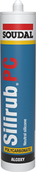 Soudal Silirub PC | Alcoxy Siliconenkit | 300 ml | Transparant - 123600