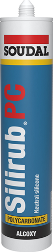 Soudal Silirub PC | Alcoxy Siliconenkit | 300 ml | Transparant - 123600
