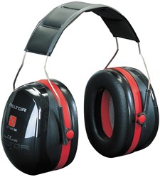 Peltor Optime Iii Gehoorkap Zwart/Rood - 31901010 - 31901010