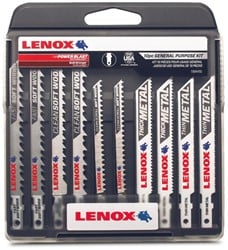 Lenox decoupeerzaagbladset | T-schacht | 10 stuks
