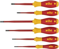 Wiha SoftFinish slimFix sleuf/ PH schroevendraaierset VDE 3201K6 | 6-delig | - 35389