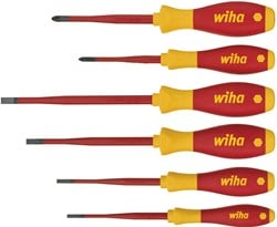 Wiha SoftFinish slimFix sleuf/ PH schroevendraaierset VDE 3201K6 | 6-delig | - 35389