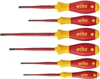 Wiha Schroevendraaierset | 6-delig | sleuf / PZD | slim fix VDE | 1 stuk - 36455 - 36455