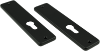 AMI Kortschild 180/41 RH Zkrg Profielcilinder 55 Zwart 9005 Str - 739134