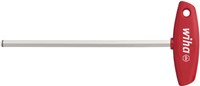 Wiha 334R060150 Stiftsleutel met dwarsgreep zeskant MagicRing hoogglans vernikkeld 6.0 mm x 182 mm - 22174