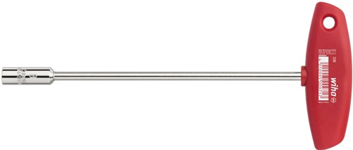 Wiha dopsleutel met dwarsgreep zeskant hoogglans vernikkeld | 7 x 125 mm - 968 - 00968 afbeelding