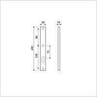 AMI Smalschild 245/30 Zkrg Profielcilinder 92 R5,5 F-1 - 510611-2