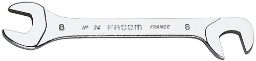 Facom steeksleutel micromechanica, bek 15° en 75° gebogen 8 mm    - 34.8