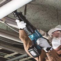 CAMTOA Reciprozaag - 18V Accu Kettingzaag - Voor Het Zagen Van Hout En Metaal En Kunststof Blauw Zonder Batterij
