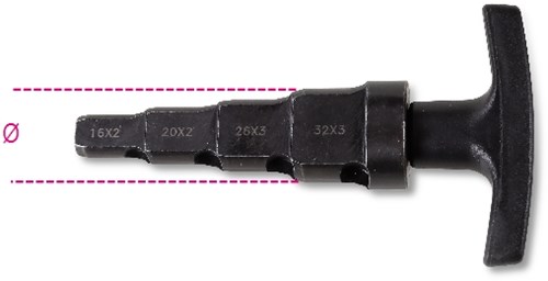 Beta Radiator sleutel met handvat 345C - 003450032