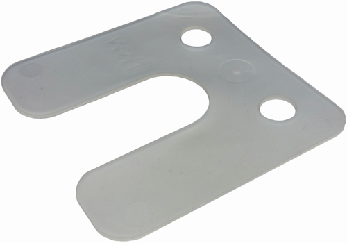 GB drukplaat met sleuf 1mm transparant etiket; 96 per zak | 480 stuks - 17434741