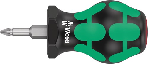 Wera Schroevendraaier | maat PH 1 | klinglengte 25 mm | 2-componentengreep | ronde kling | 1 stuk - 05008850001 - 05008850001