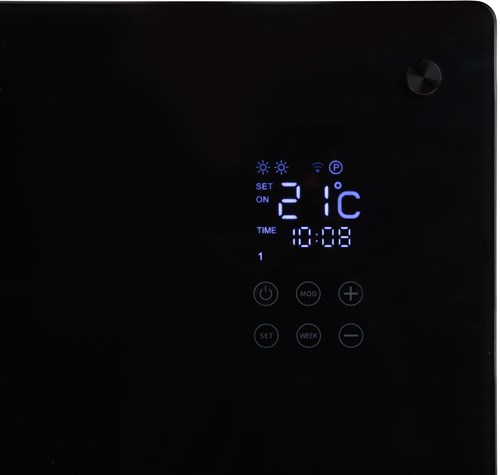 Eurom Alutherm Sani 800 Glass Wifi Black - 361247-3