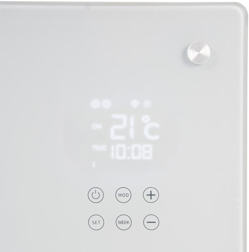 Eurom Alutherm Sani 1200 Glass Wifi White - 361254-3